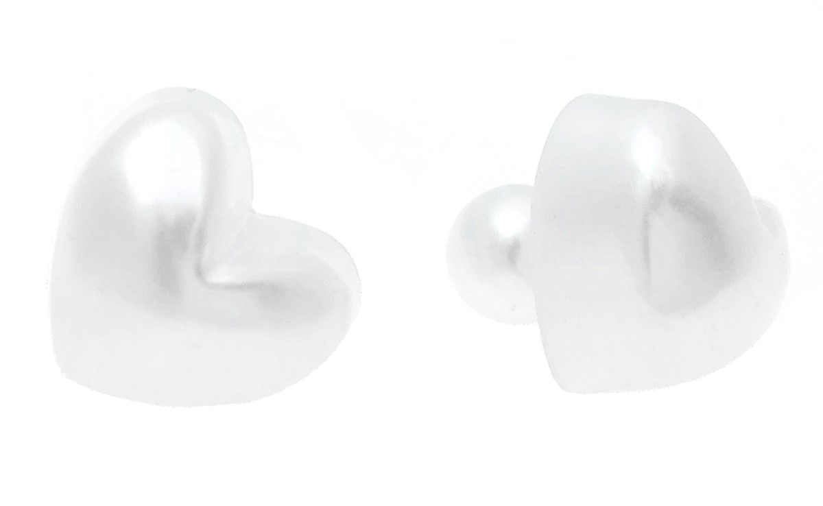 

Kolczyki kule tribal serduszka serca Biały