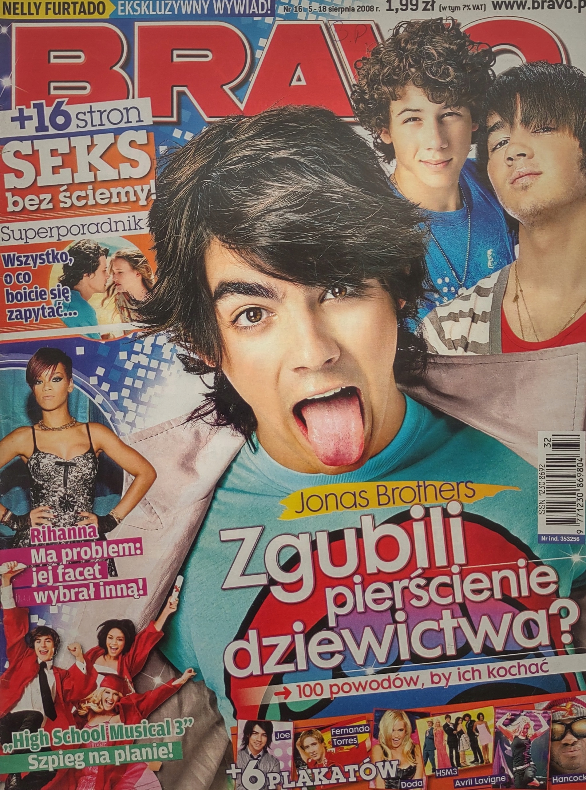 Bravo 16 2008 brak plakatów i dodatków