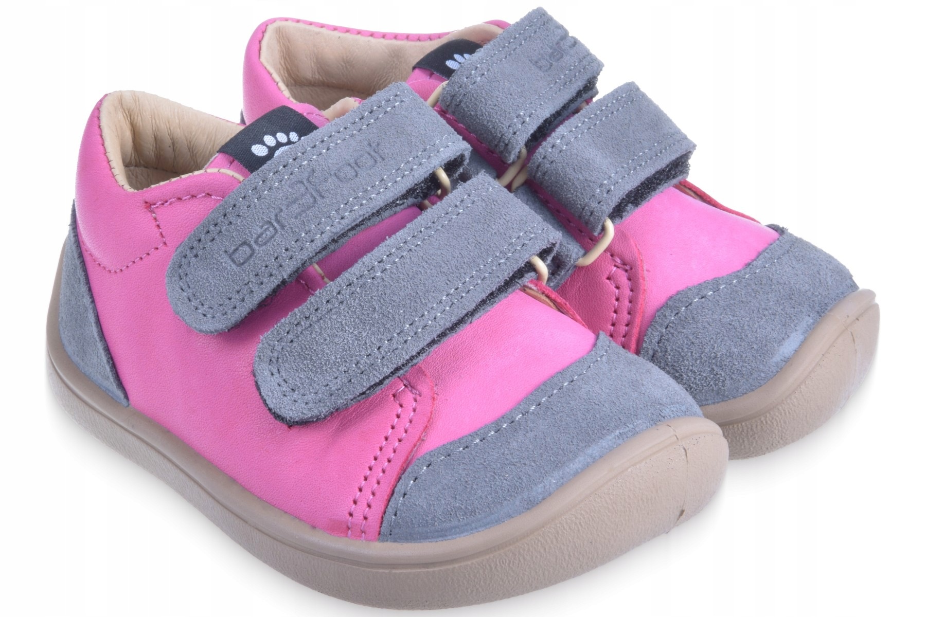 Barefoot Buty Dziecięce Skórzane Półbuty na Rzepy 3F Bar3foot Rozmiar 30
