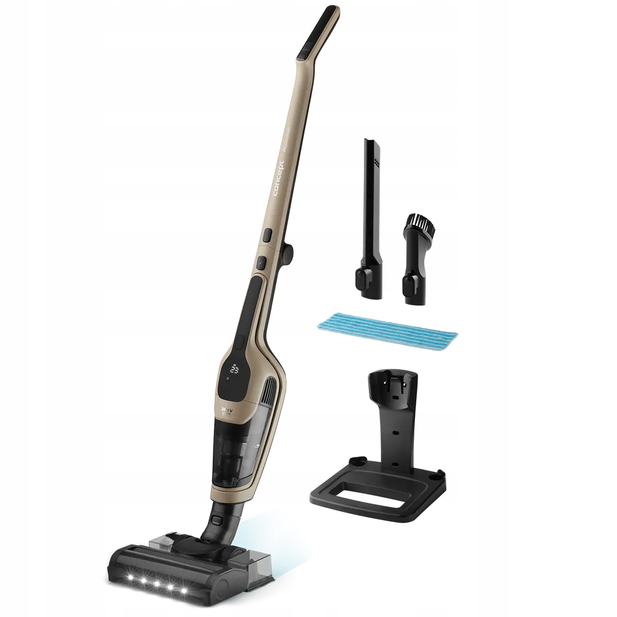 Tyčový vysávač Concept Aquaglide 28,8 V čierny