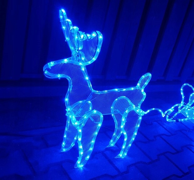 

Renifer led z saniami siatka wysoki 52 cm