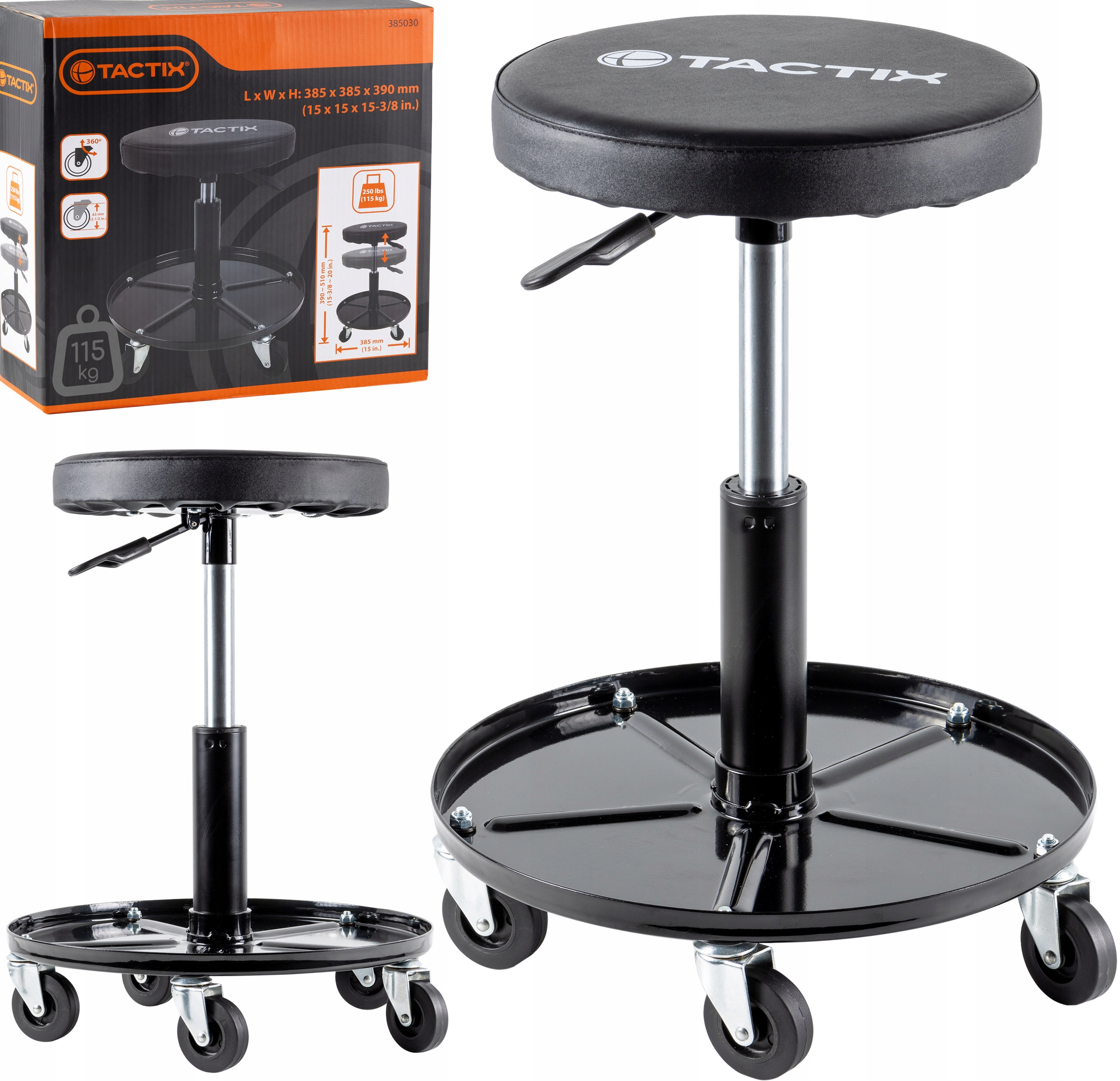 ТАБУРЕТ МАСТЕРСКАЯ С РЕГУЛИРОВКОЙ-TACTIX