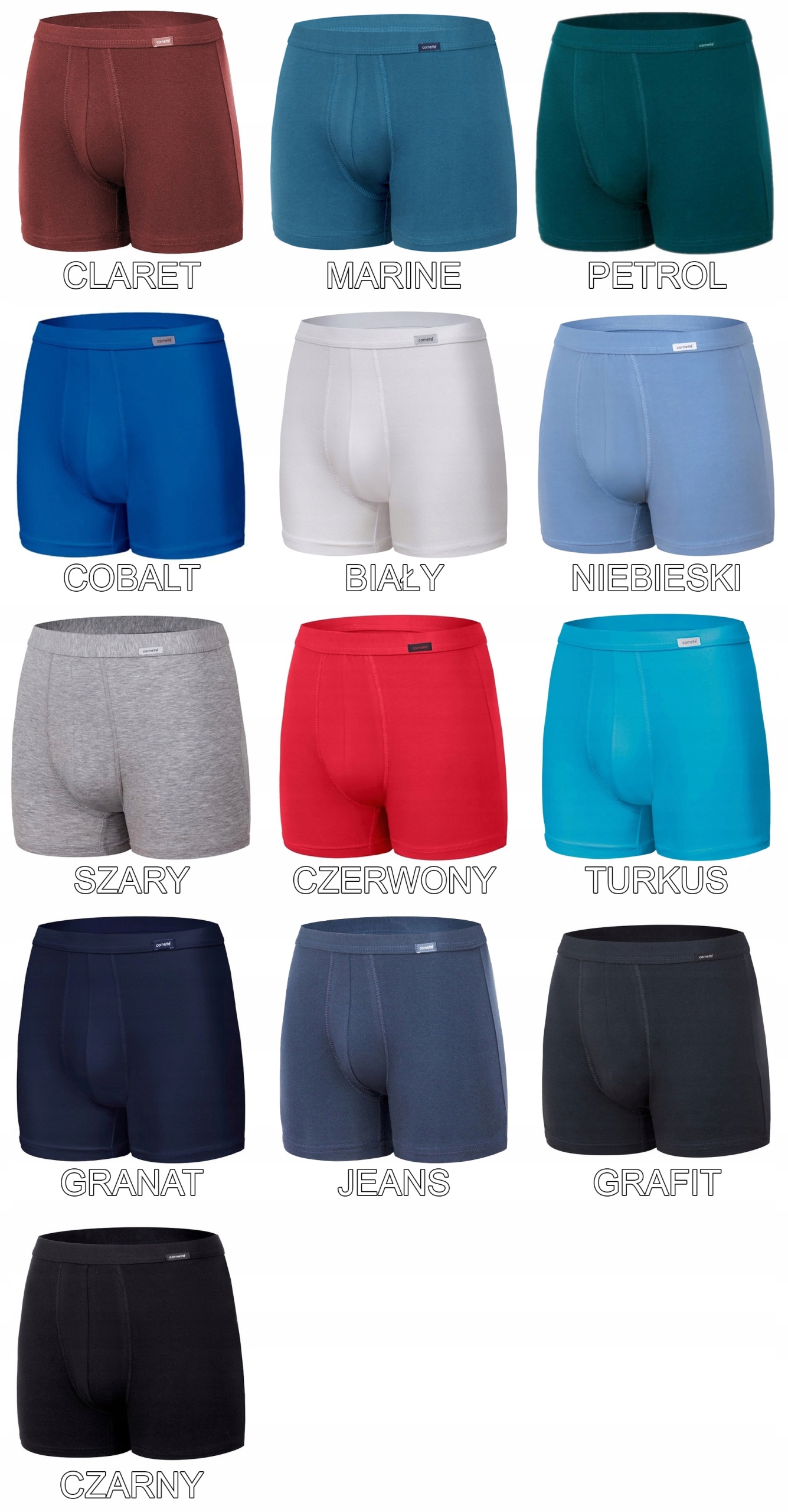 BOKSERKI MĘSKIE CORNETTE authentic perfect - r.M Rozmiar M