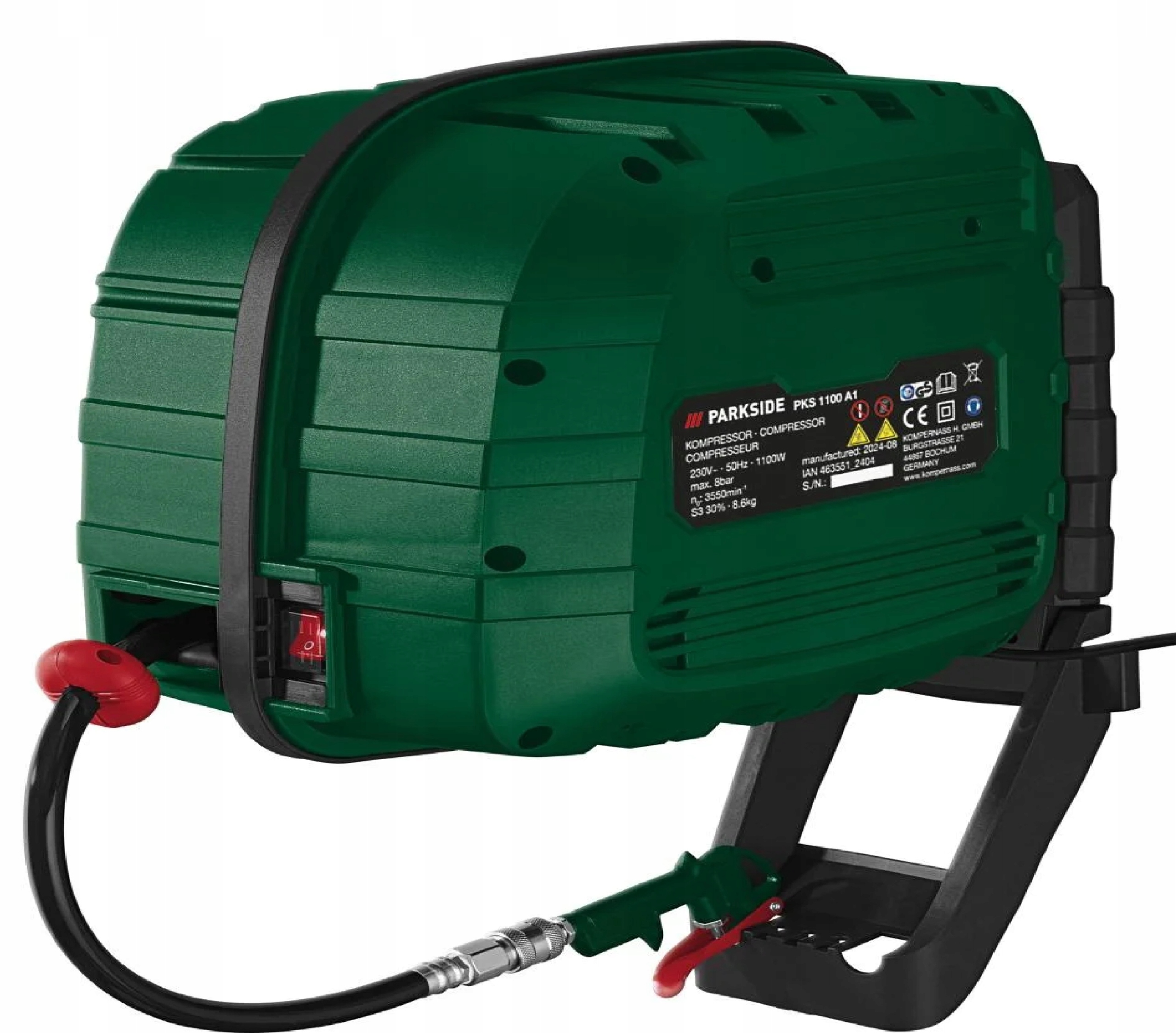 Bezolejový kompresor Parkside Pks 1100 A1 0 l 8 bar