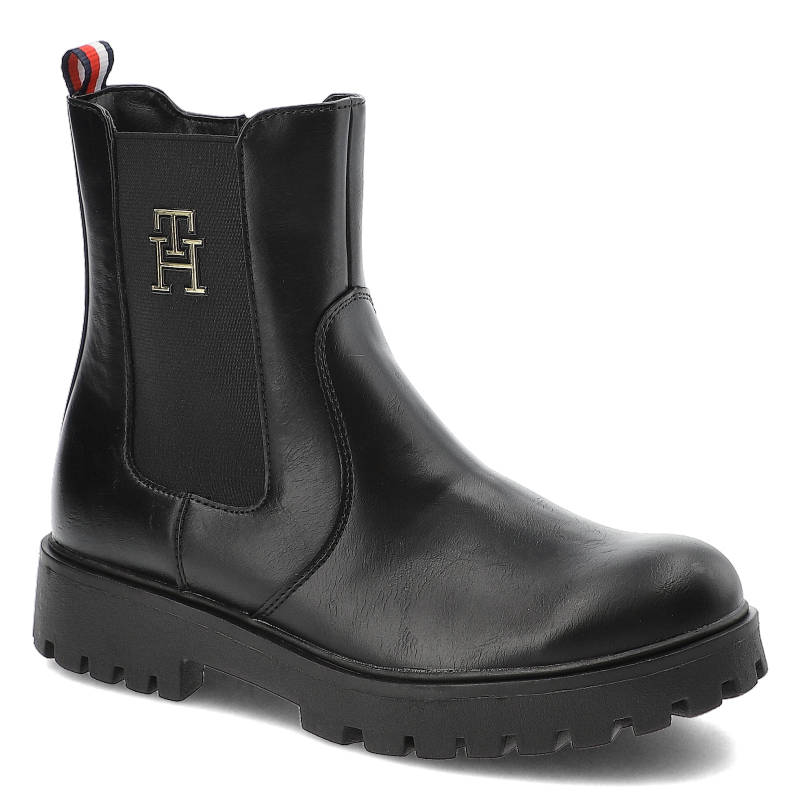 Černé Kotníkové Boty Tommy Hilfiger Módní dámská obuv