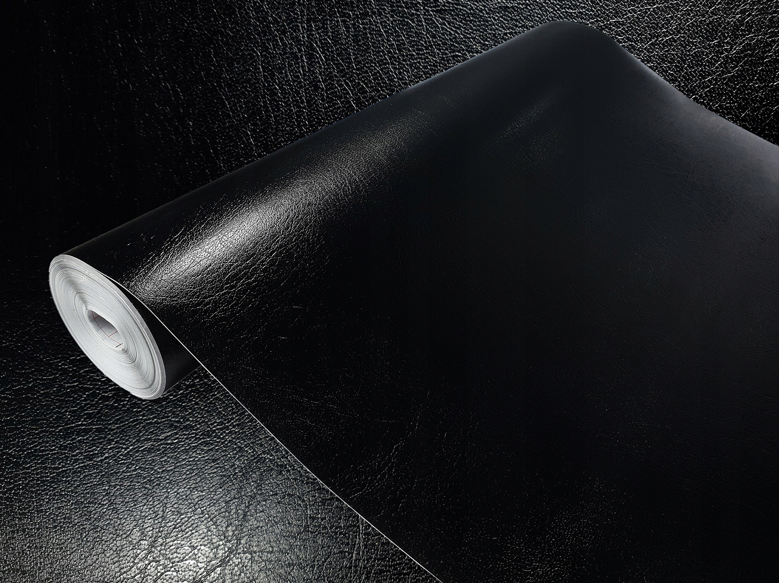Dekorativní dýha na nábytek Černá Fólie Samolepicí imitace kůže 45