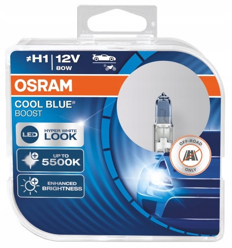 

Osram H1 5500K Cool Blue Hyper Boost Led Xenon