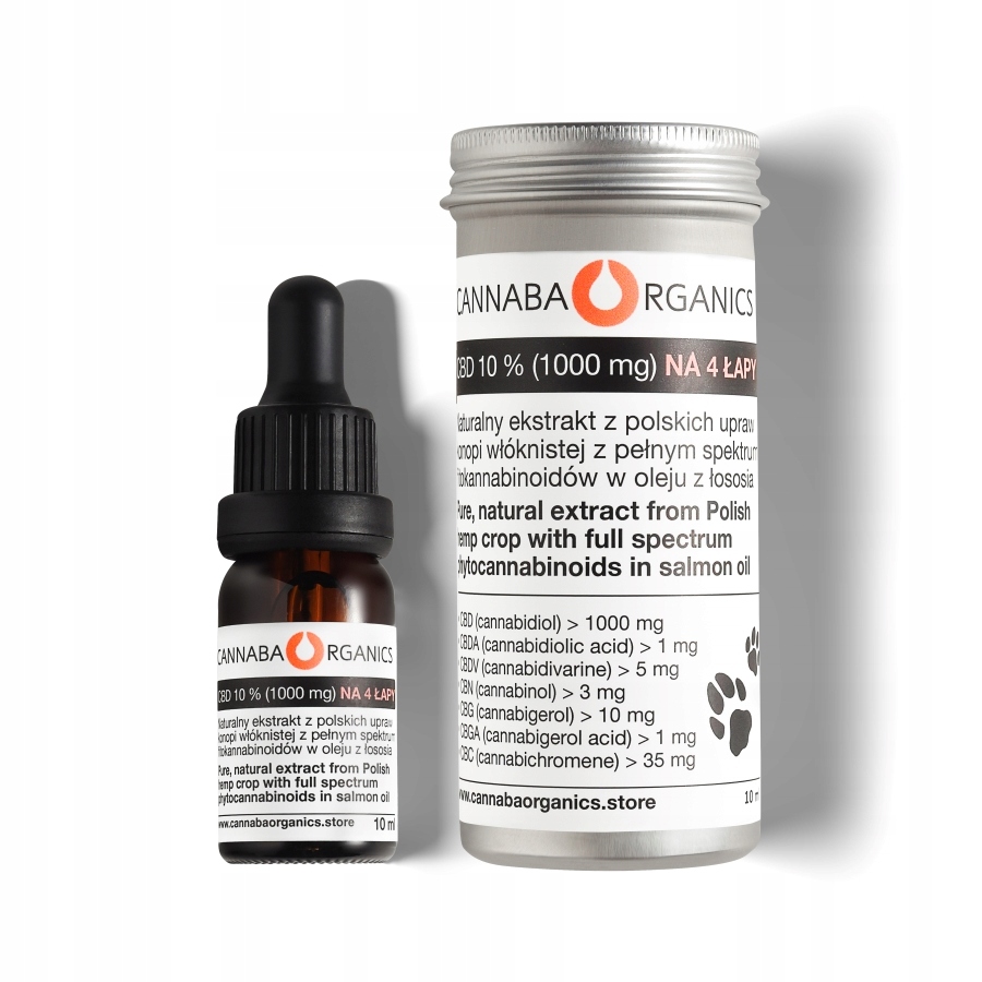 Levně Konopný Olej Pro Psa Kočku 10% Cbd (1000 mg) Full Spectrum 10 ml