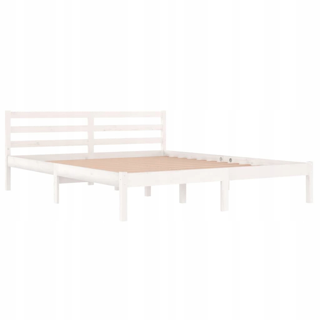 Łóżko dzienne, lite drewno sosnowe, 160x200 cm, białe Marka VidaXL