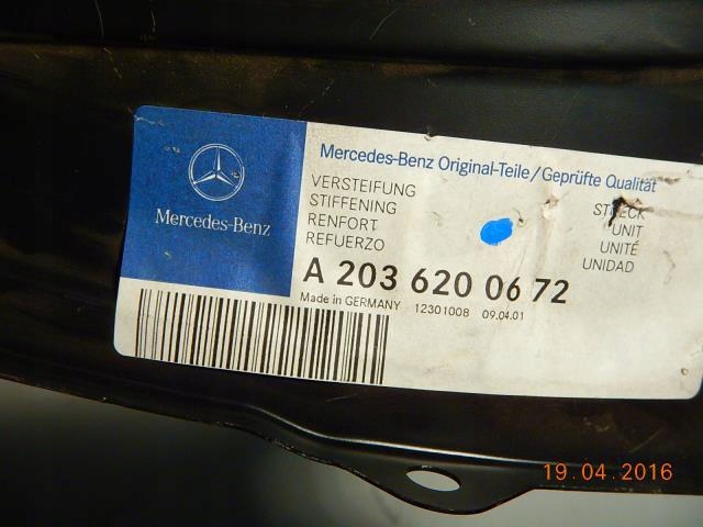 console pillar MERCEDES C KLASA W203 / A2036200672