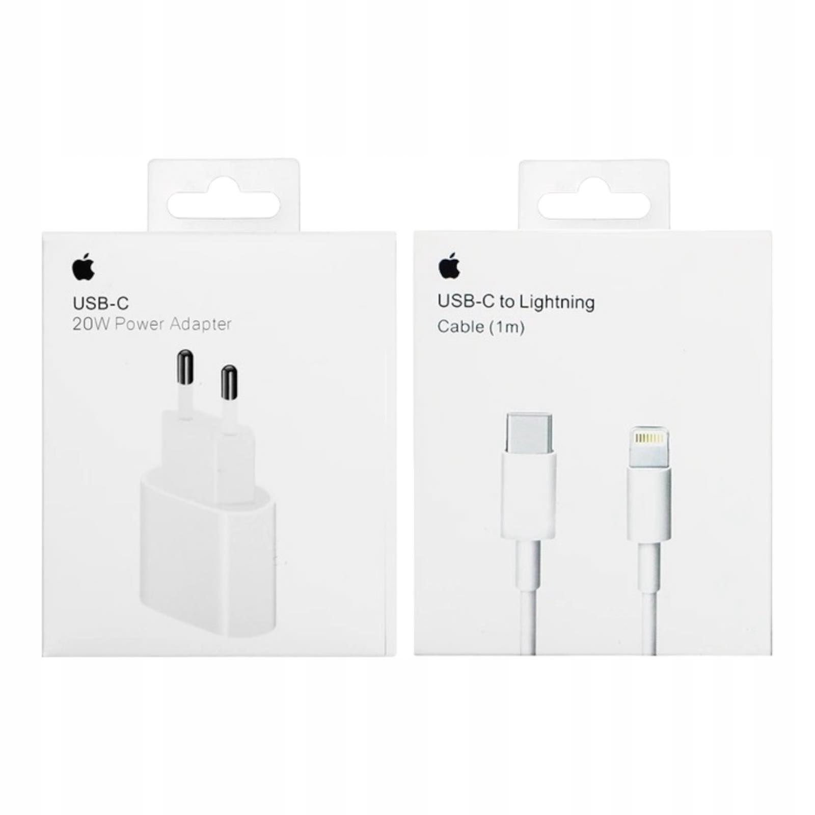 ORYGINALNA ŁADOWARKA APPLE+KABEL LIGHTNING 1M