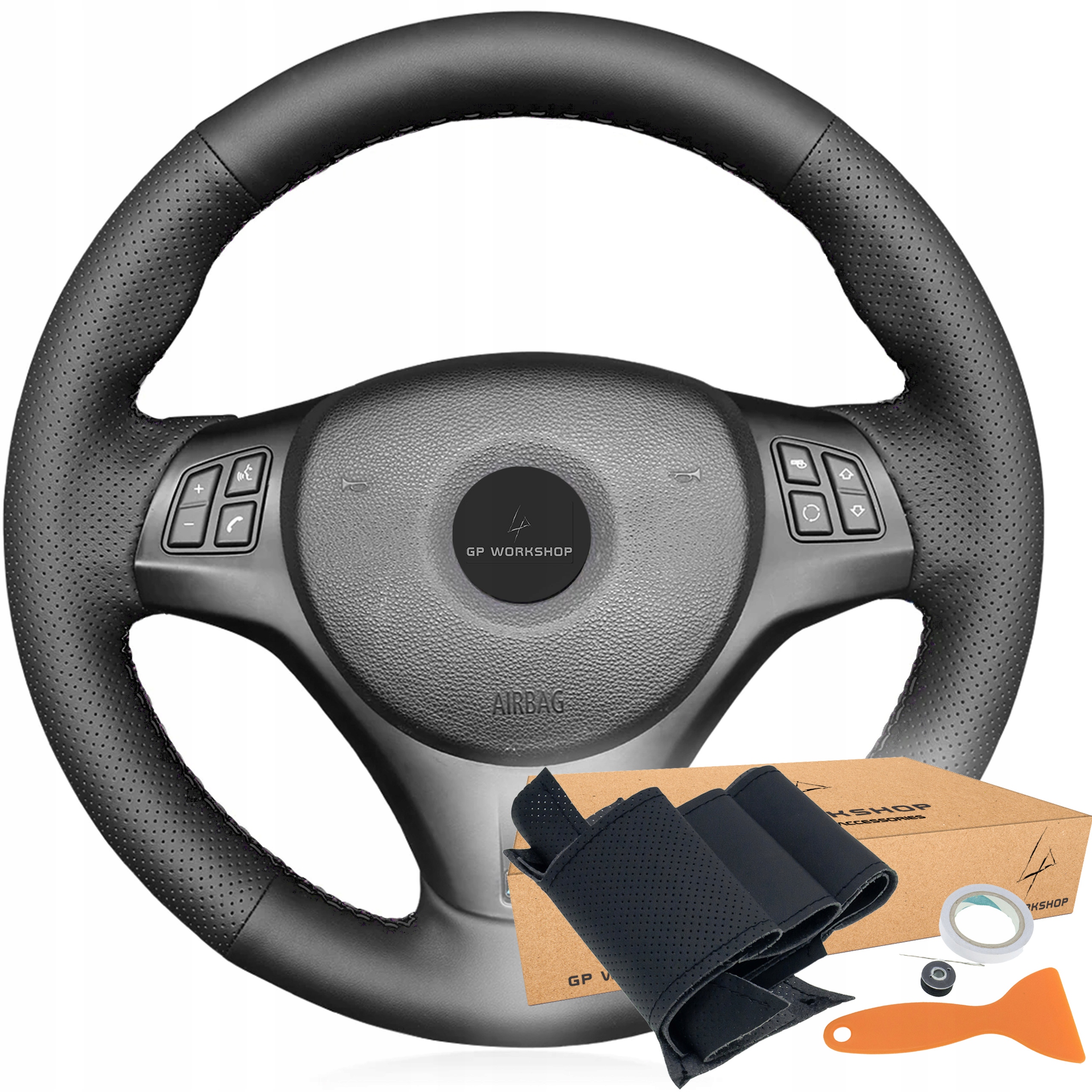 Potah Volantu Lem Bmw E82 E84 E87 E90 E91 E92 E93 M-balíček!