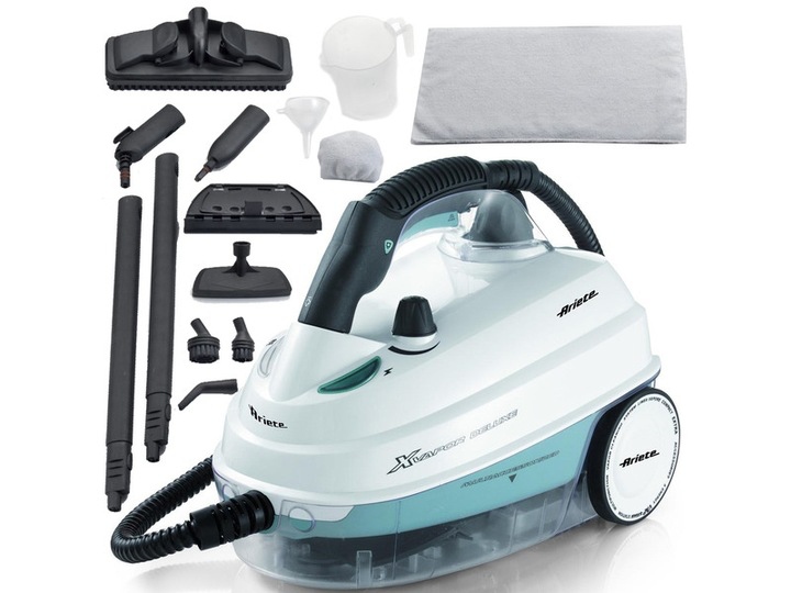 Parownica Ariete XVapor Deluxe Myjka parowa 1500W 1.6L Biała Zestaw XXL