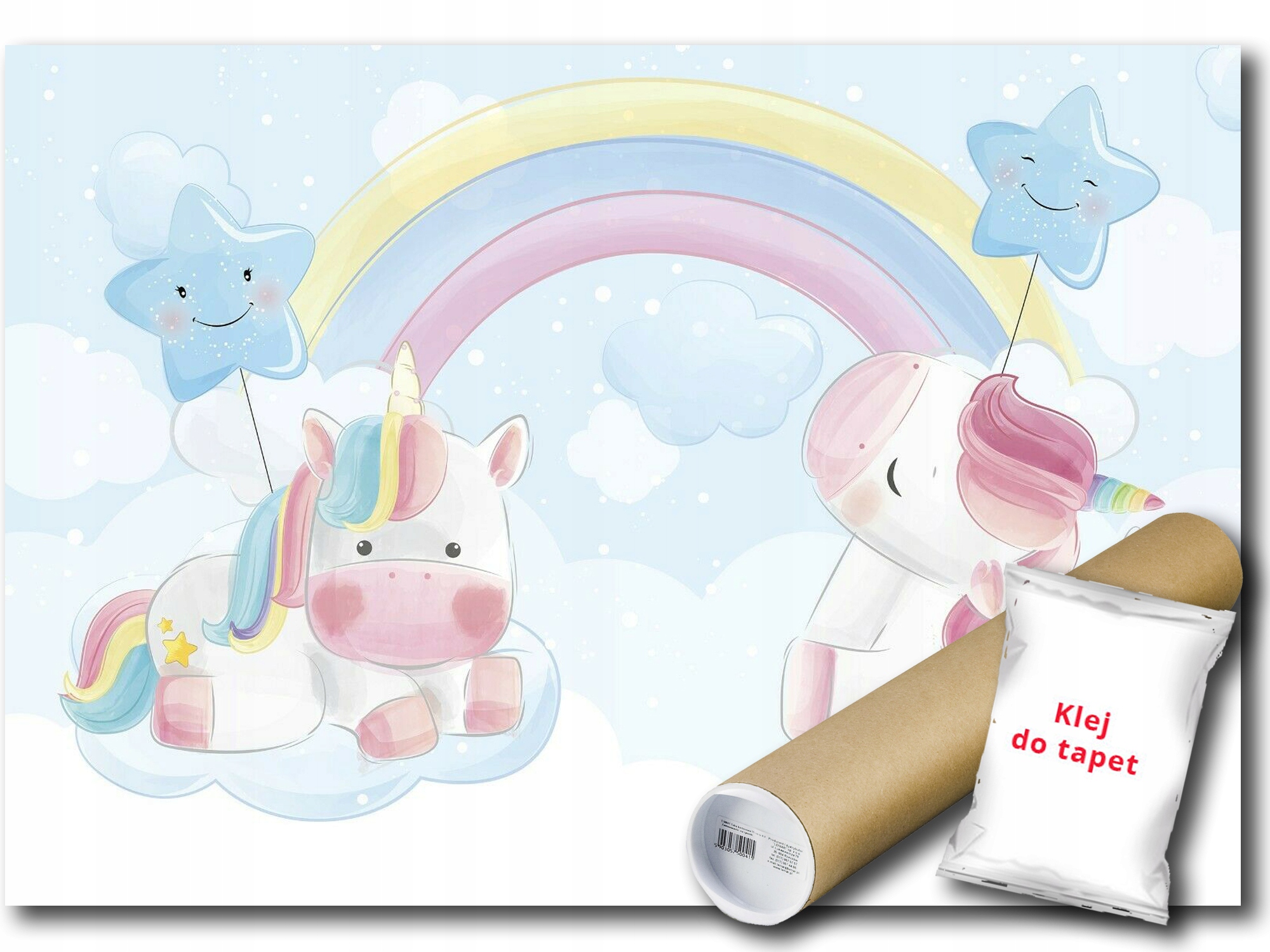 Vinylová Fototapeta Jednorožec Duha 416x254