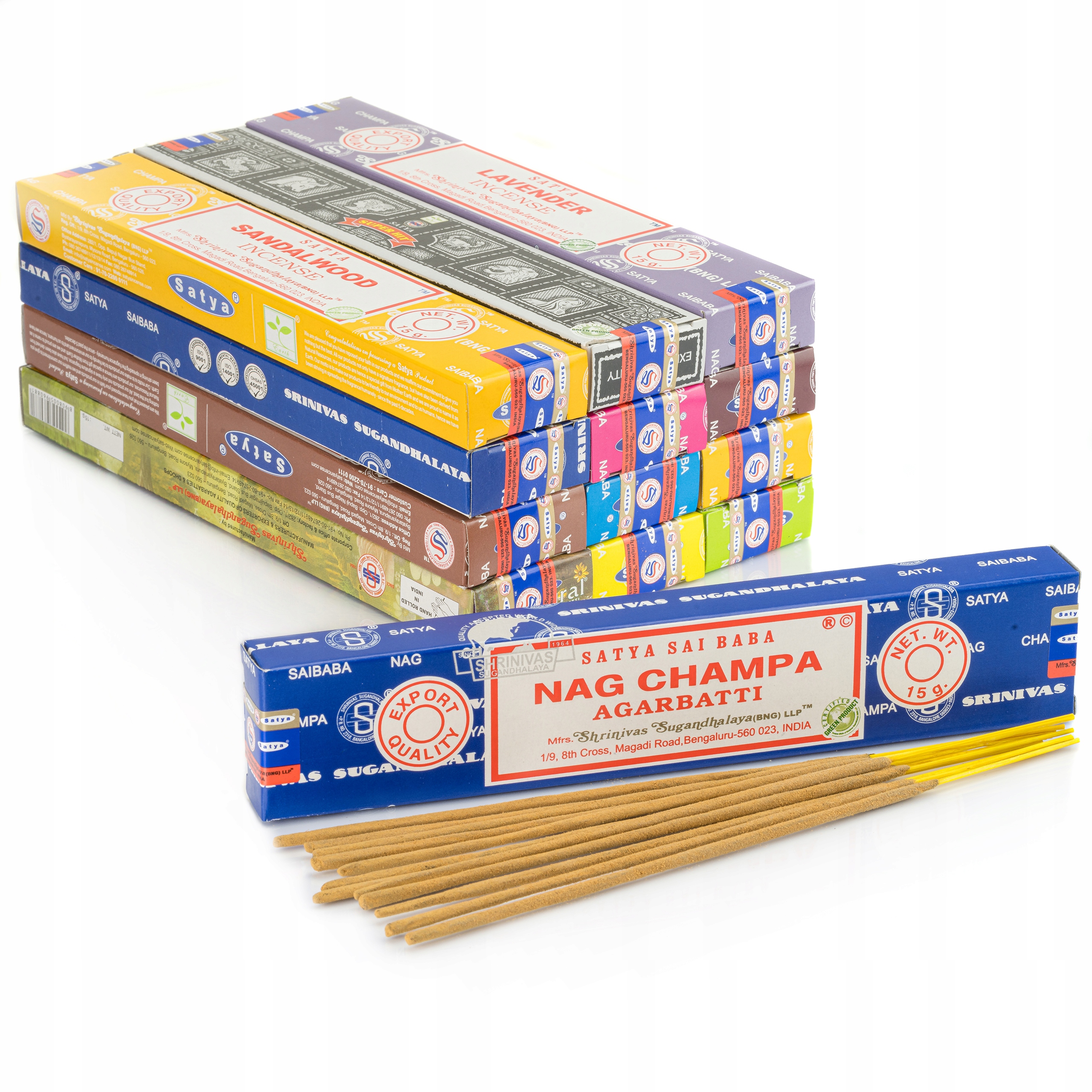 KADZIDEŁKA Nag Champa Satya MIX 12 zapachów