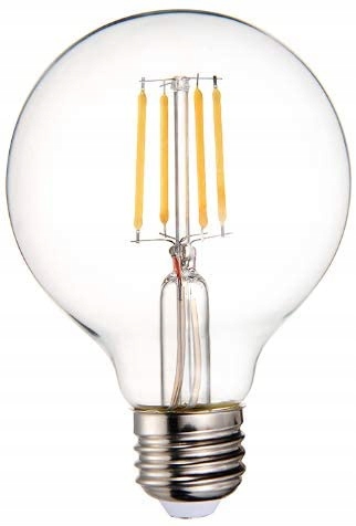 

Żarówka E27 Led filament 8W Neutralna Kula G80