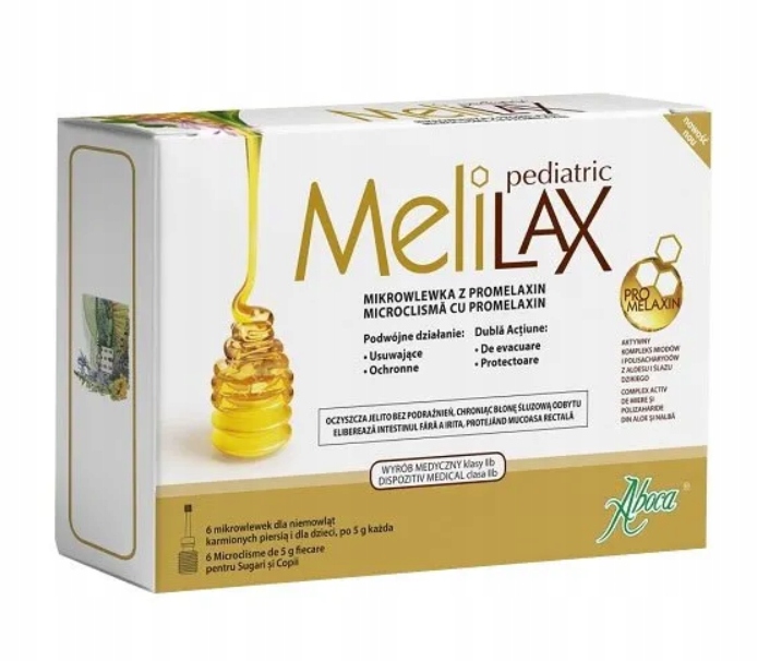 

Aboca Melilax Pediatric Mikrowlewki 6szt. Zaparcia