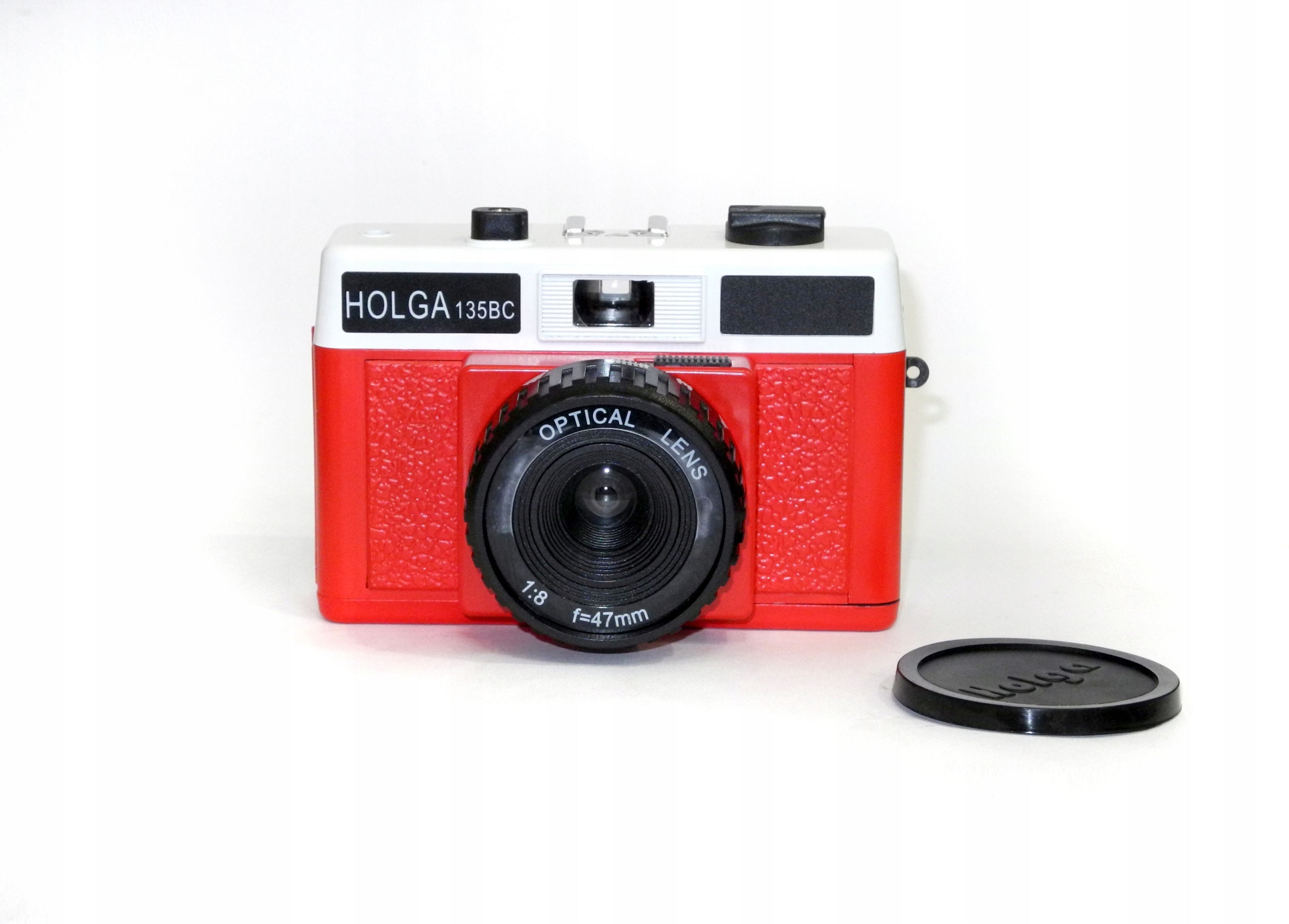 Fotoaparát Holga 135BC Červeno-Bílý