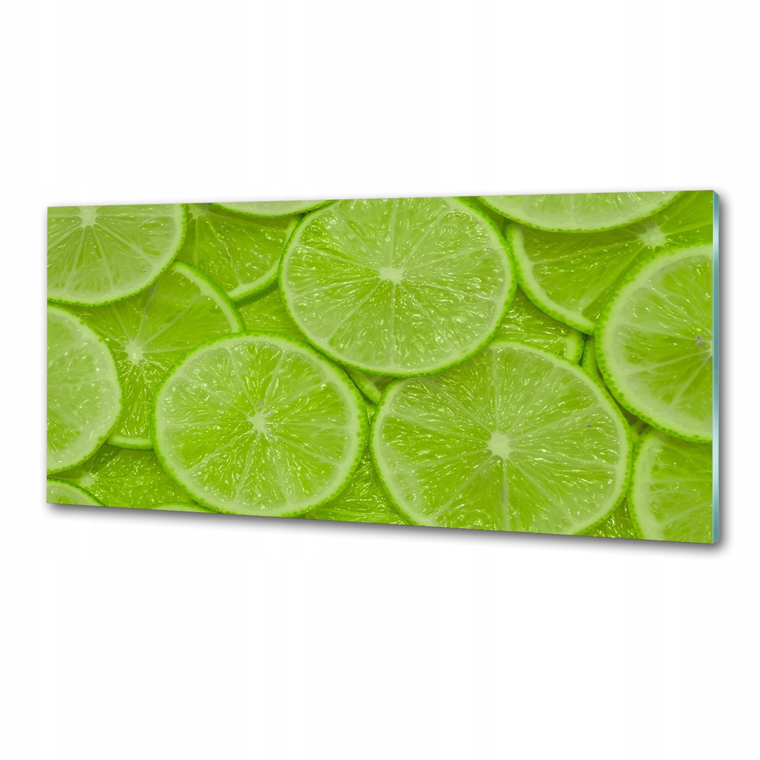 Sklenený panel do kuchyne Limetka 125 x 50 cm Lepidlo