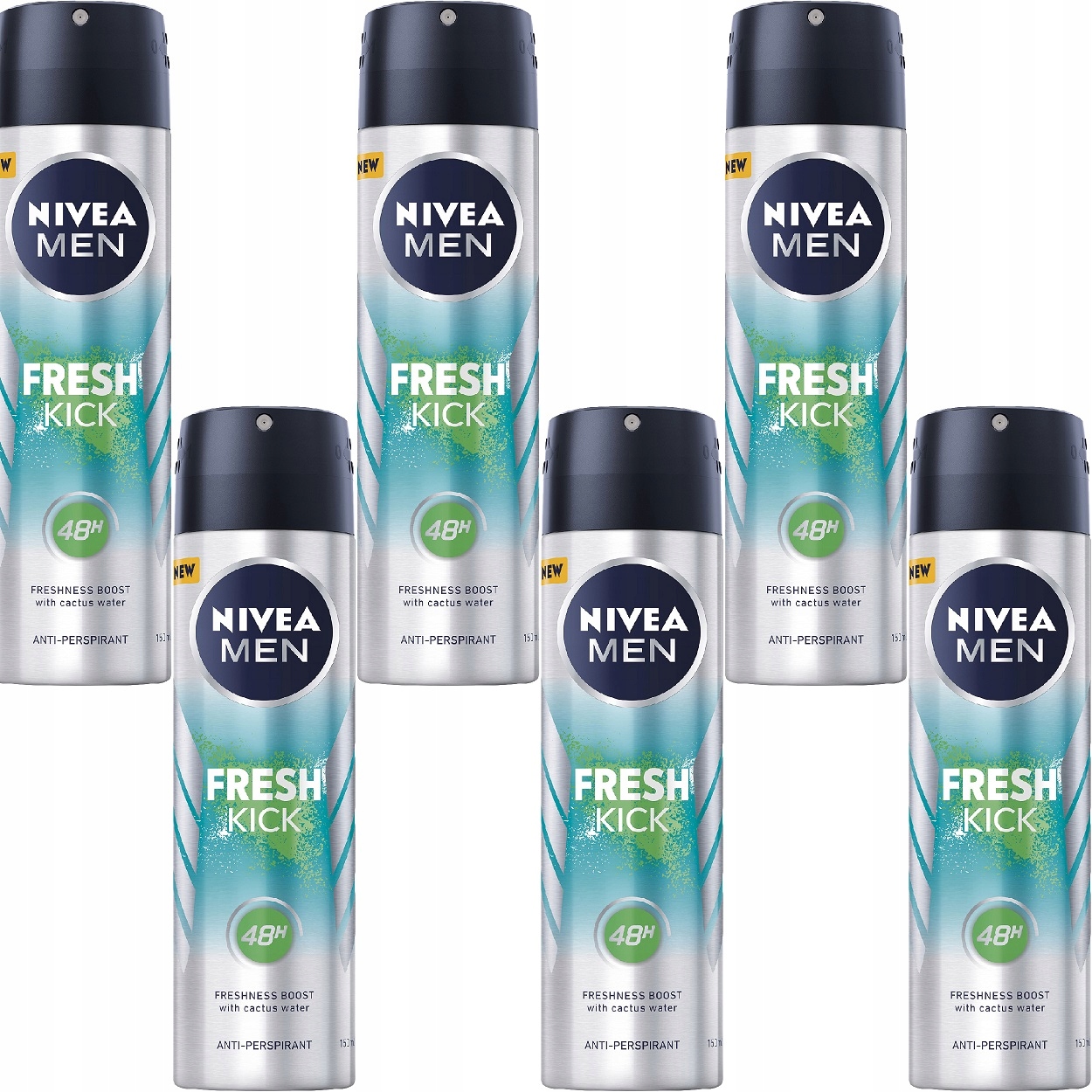 Nivea Antiperspirant Men Fresh Kick 6* 150 Ml