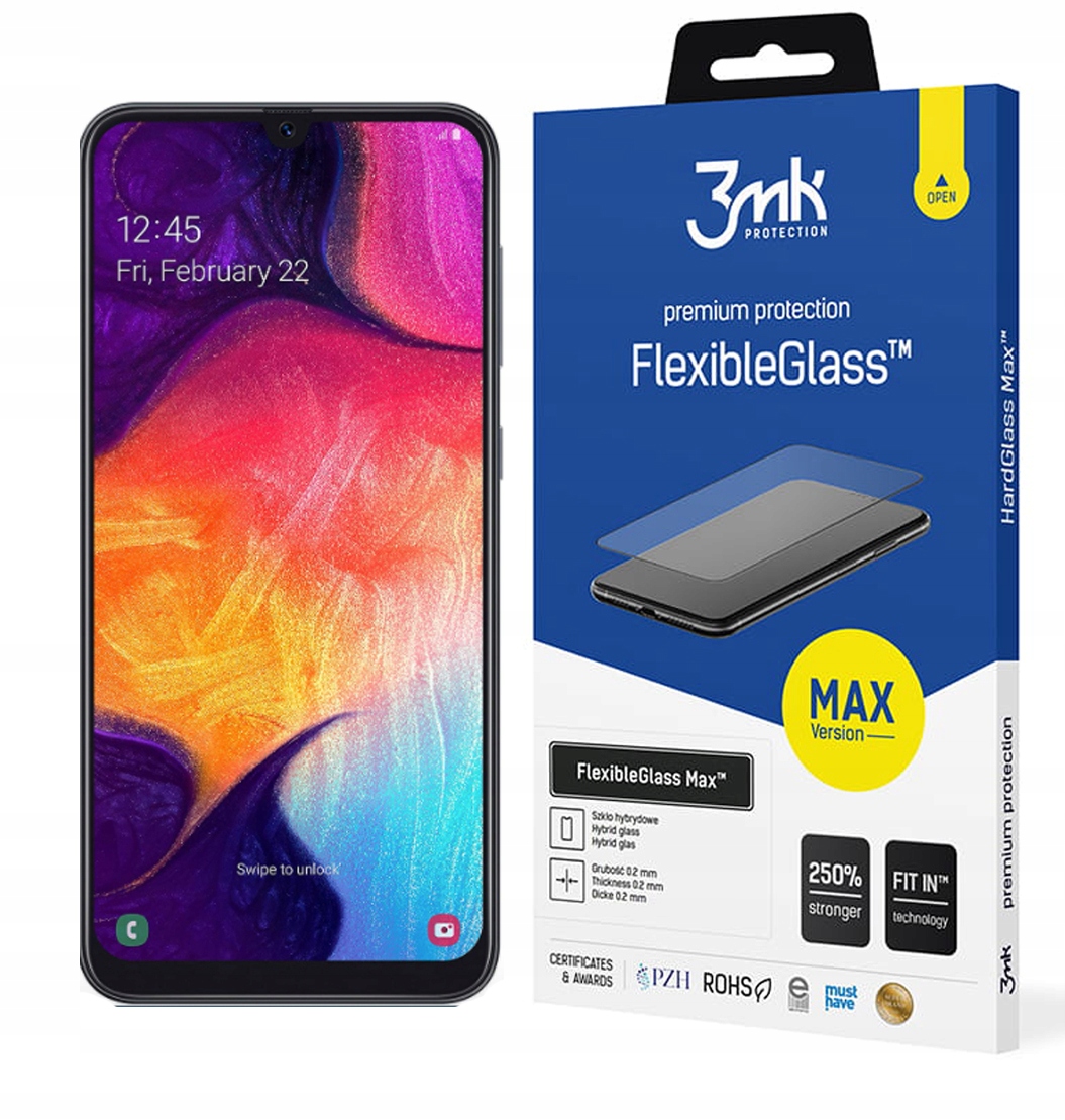 

3MK FlexibleGlass Max do Samsung Galaxy A505 A50