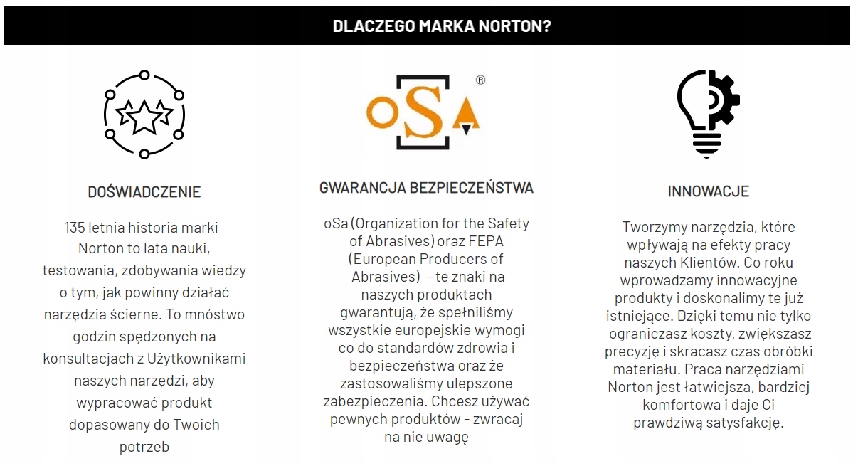Tarcza do cięcia NORTON QUANTUM 125x1,0 Kod producenta 66253371350