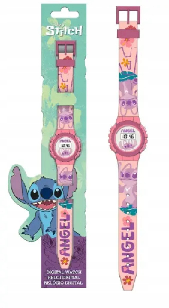 Stitch. Zegarek cyfrowy KIDS EUROSWAN HISZPANIA