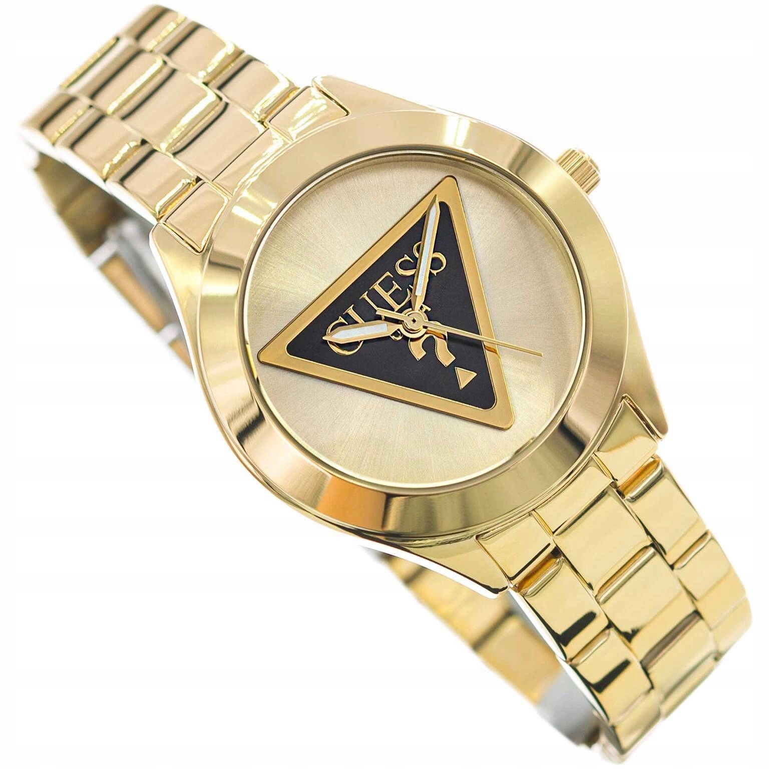 Dámské Hodinky Guess GW0675L2 Tri Plaque Na Náramku Zlaté Lesklé
