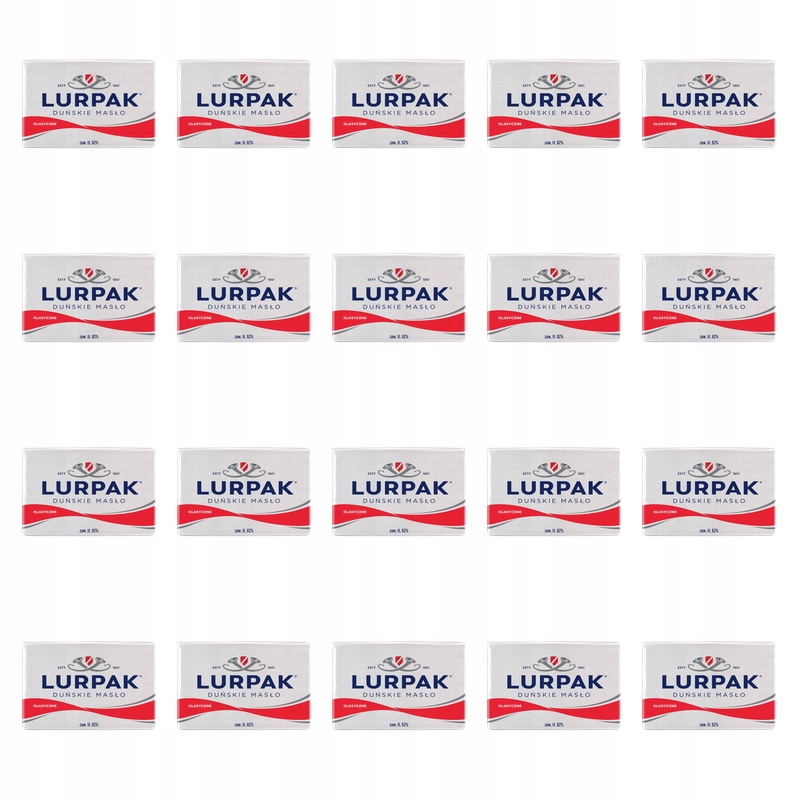Lurpak Dánské klasické máslo 82% pozadí 200g X20