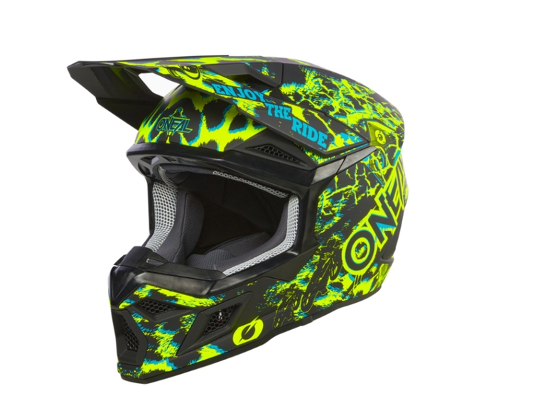 Motocyklová prilba off road O'neal 3SRS Assault V.24 Black/Neon Yellow xl