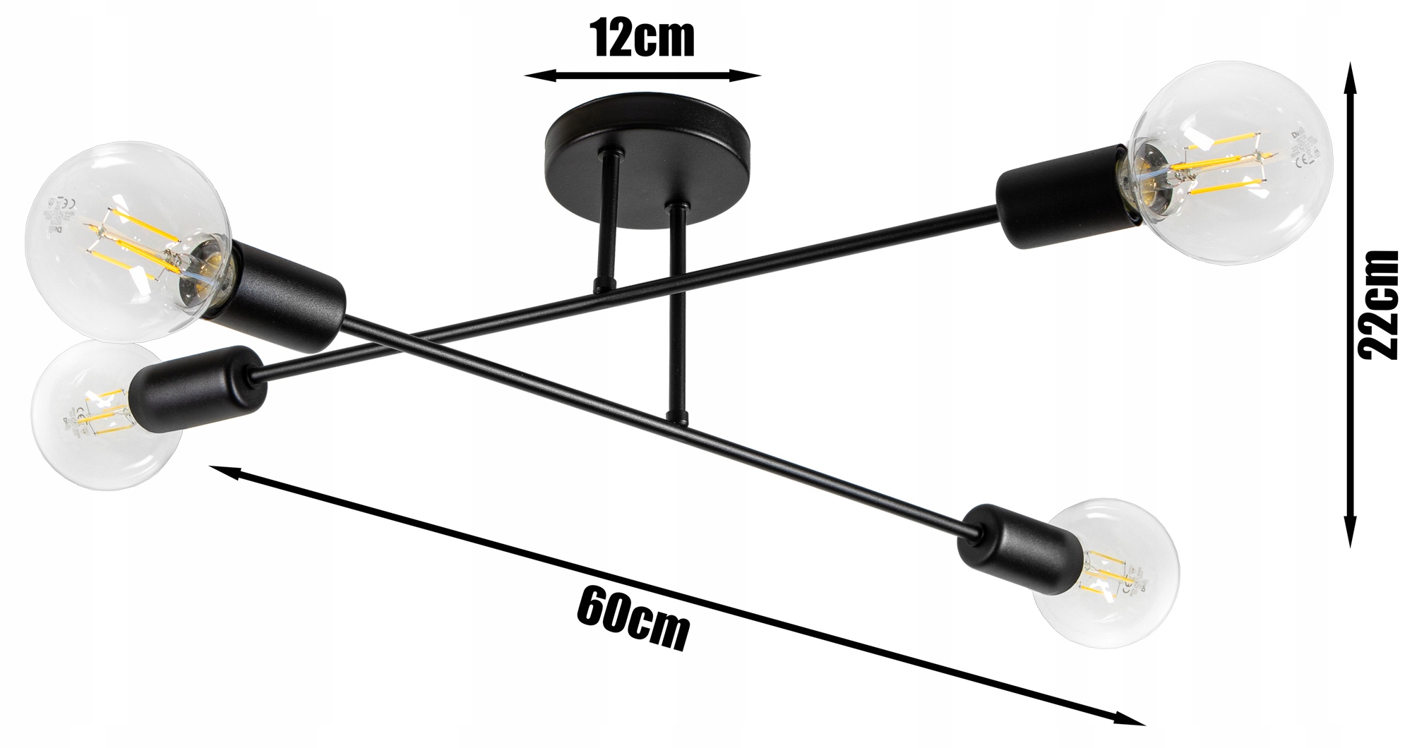 LAMPA SUFITOWA PLAFON ŻYRANDOL LOFT EDISON LED Kolekcja LOFT