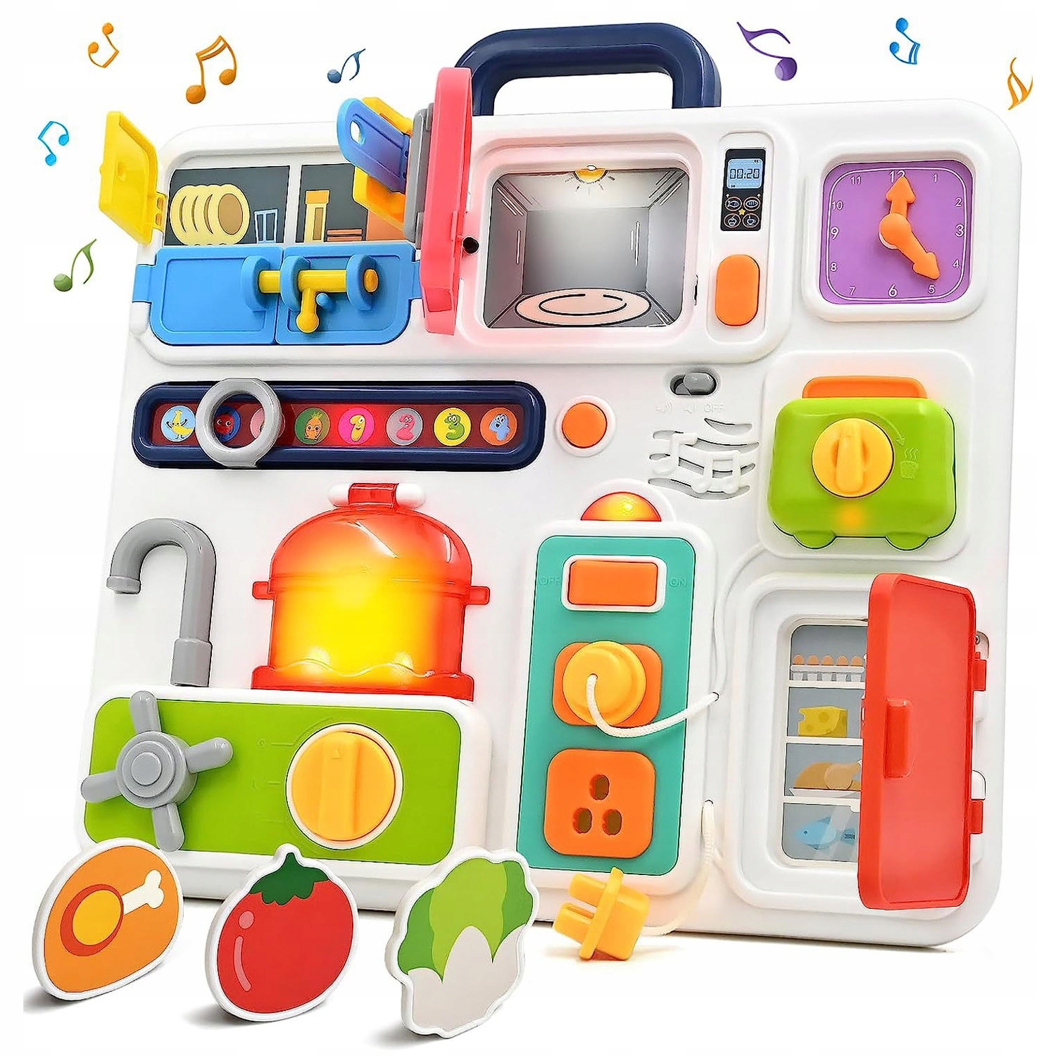 Tablica Manipulacyjna Sensoryczna Montessori XXL Edukacyjna Kuchnia