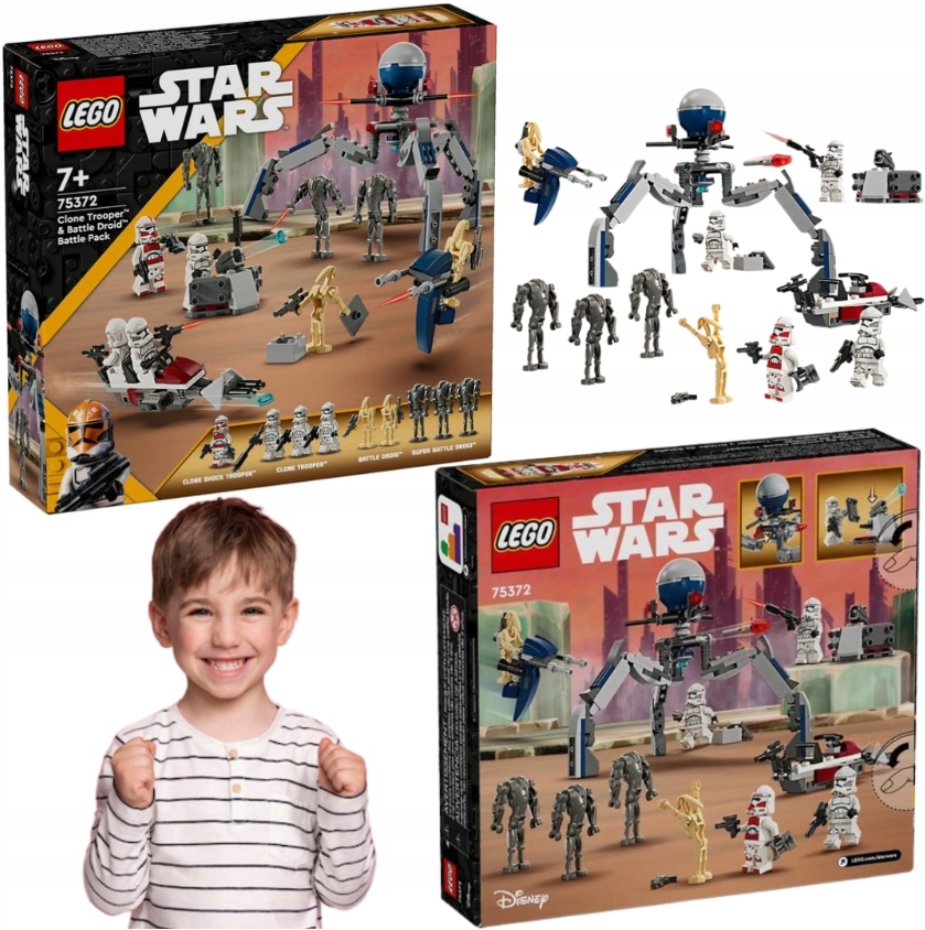 Lego Star Wars Zestaw Bitwa Klony I Droidy Bojowe Figurki Mini Zolnierzy