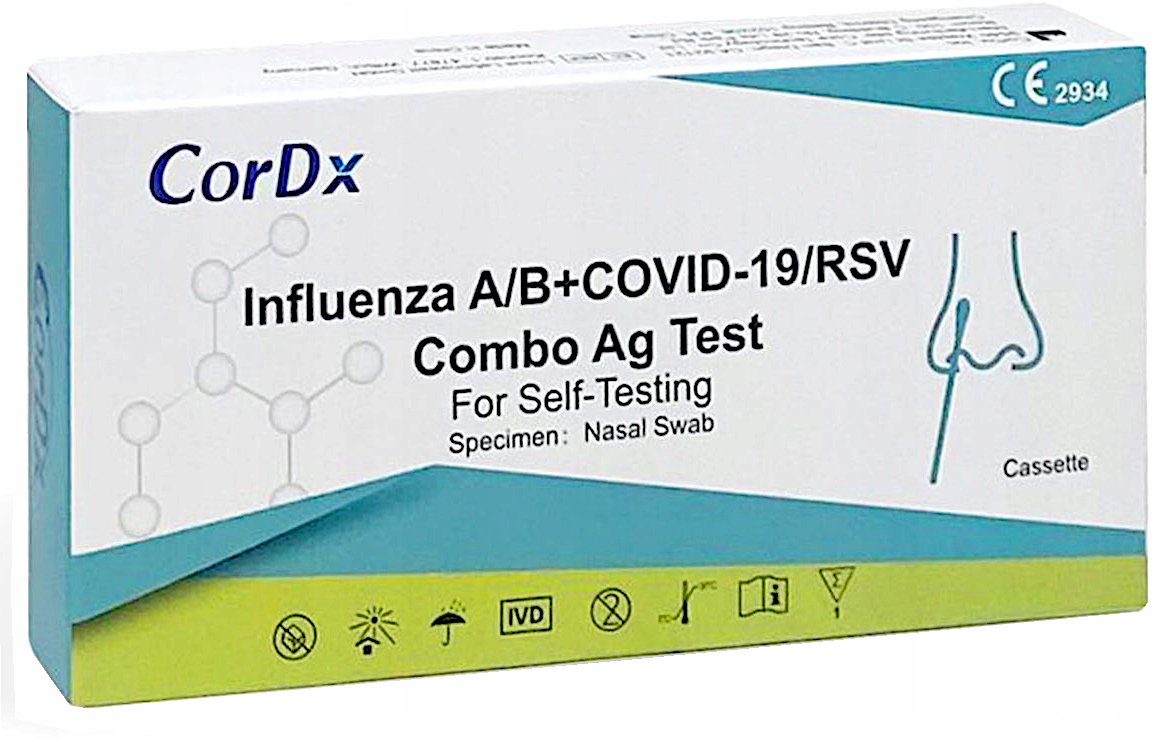 

Cordx Test Combo 4w1 COVID-19 Grypa typu A B Rsv