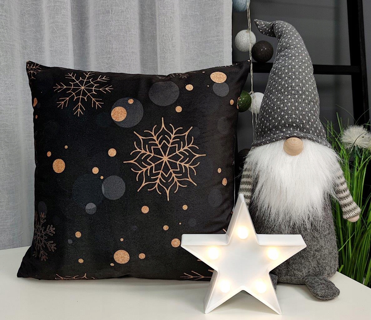 

Poszewka Snowflake świąteczna 40x40 śnieżynki Cudo