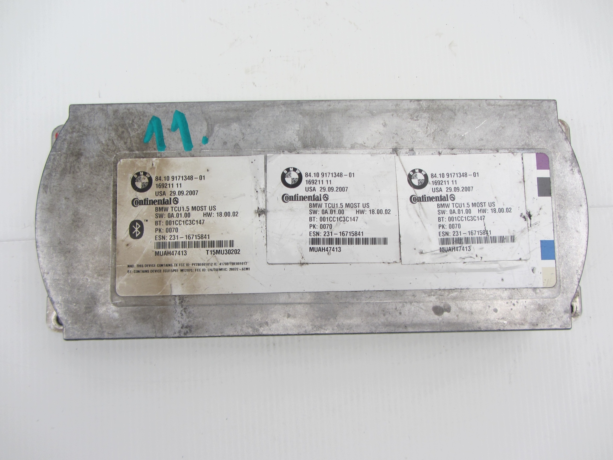 BMW X5 E70 TELEMATIC BLUETOOTH 9165348 E60 GSM E64 modulo centralina 9149614