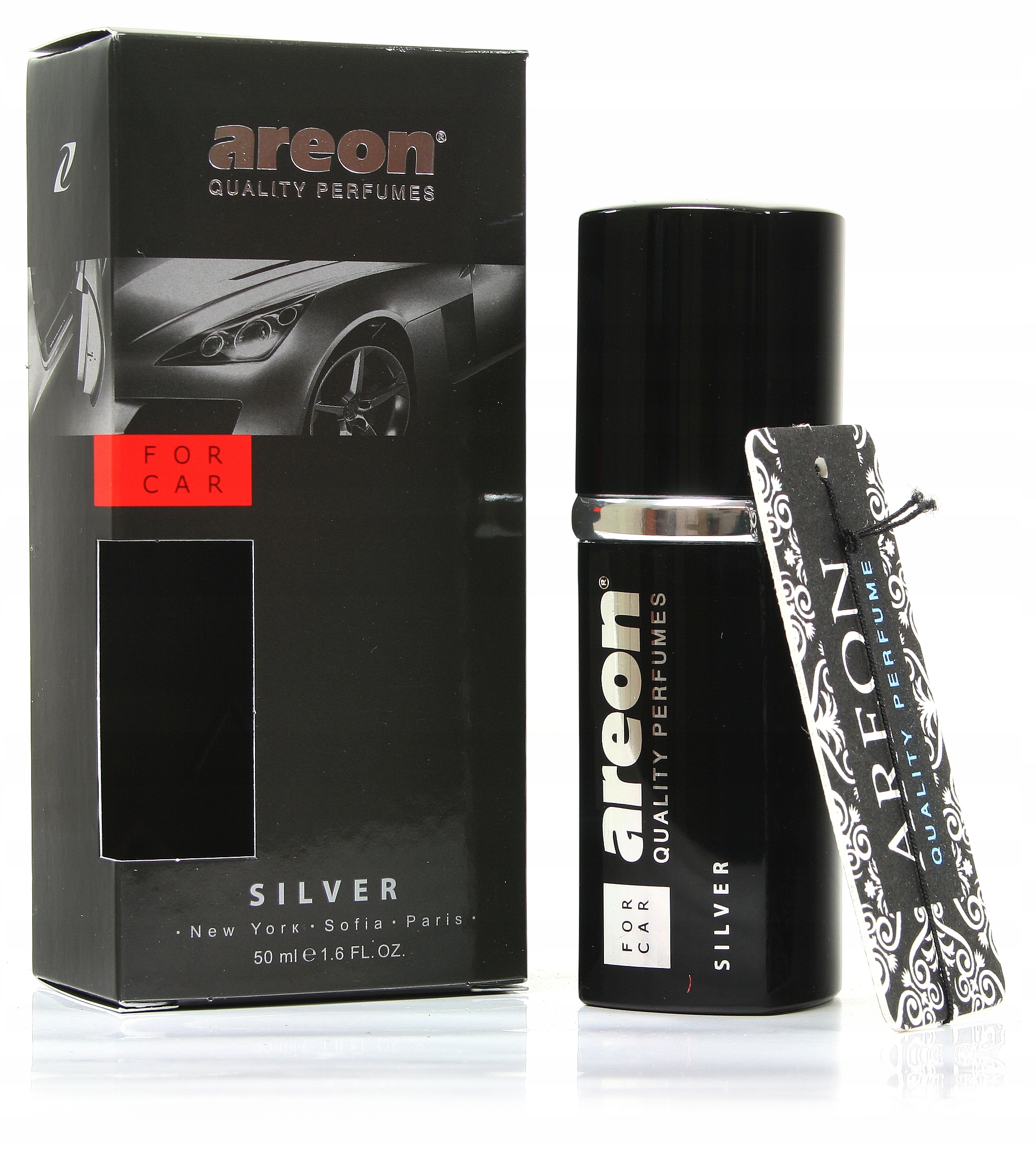 

Areon perfumy do auta New Car perfume 50ml Silver