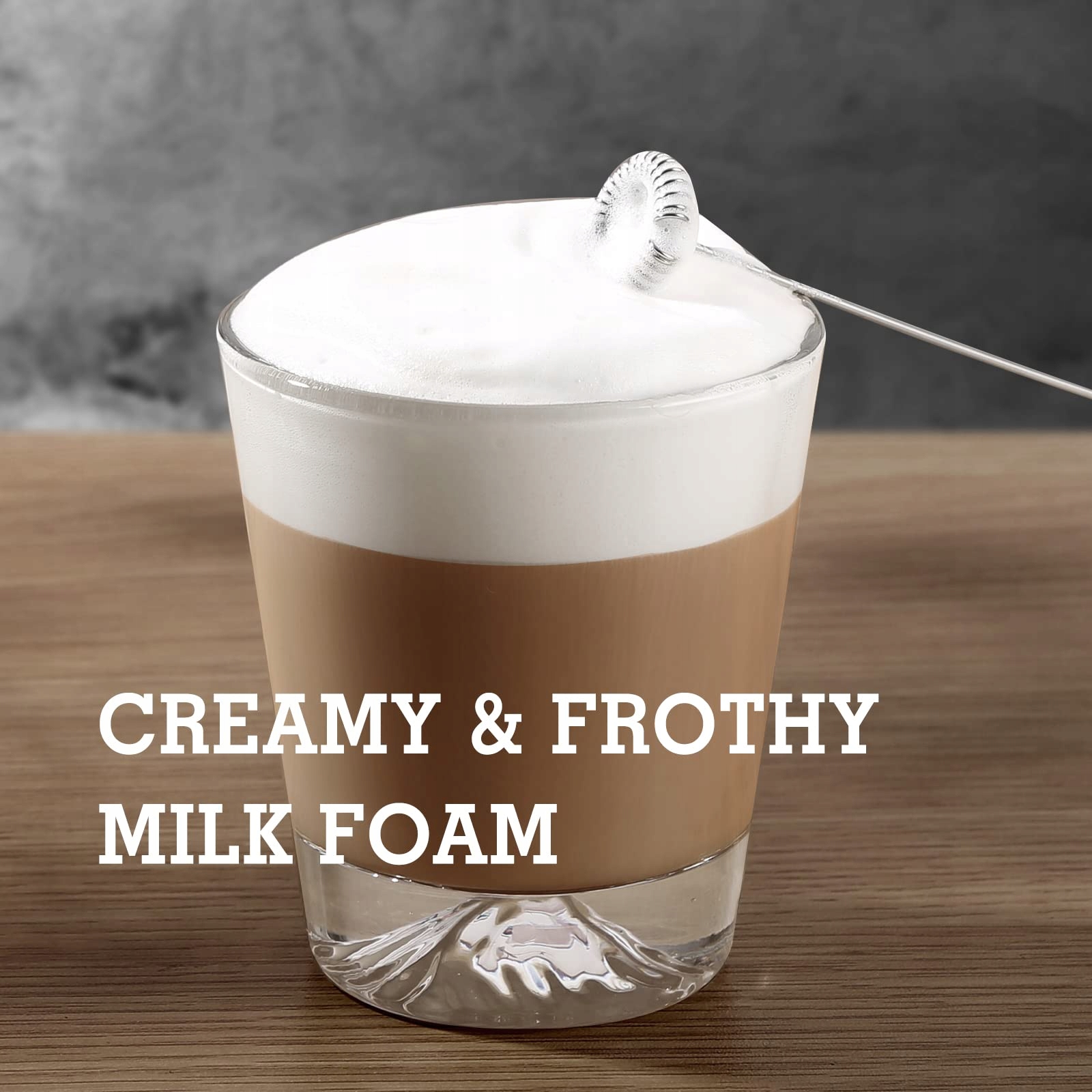 SIMPLETASTE Elektryczny Spieniacz Do Mleka Ręczny Do Cappuccino Latte — miniatura 5