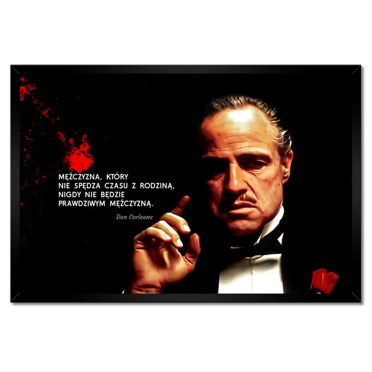 Plakáty v rámu 60x40 Don Vito Corleone God Fat