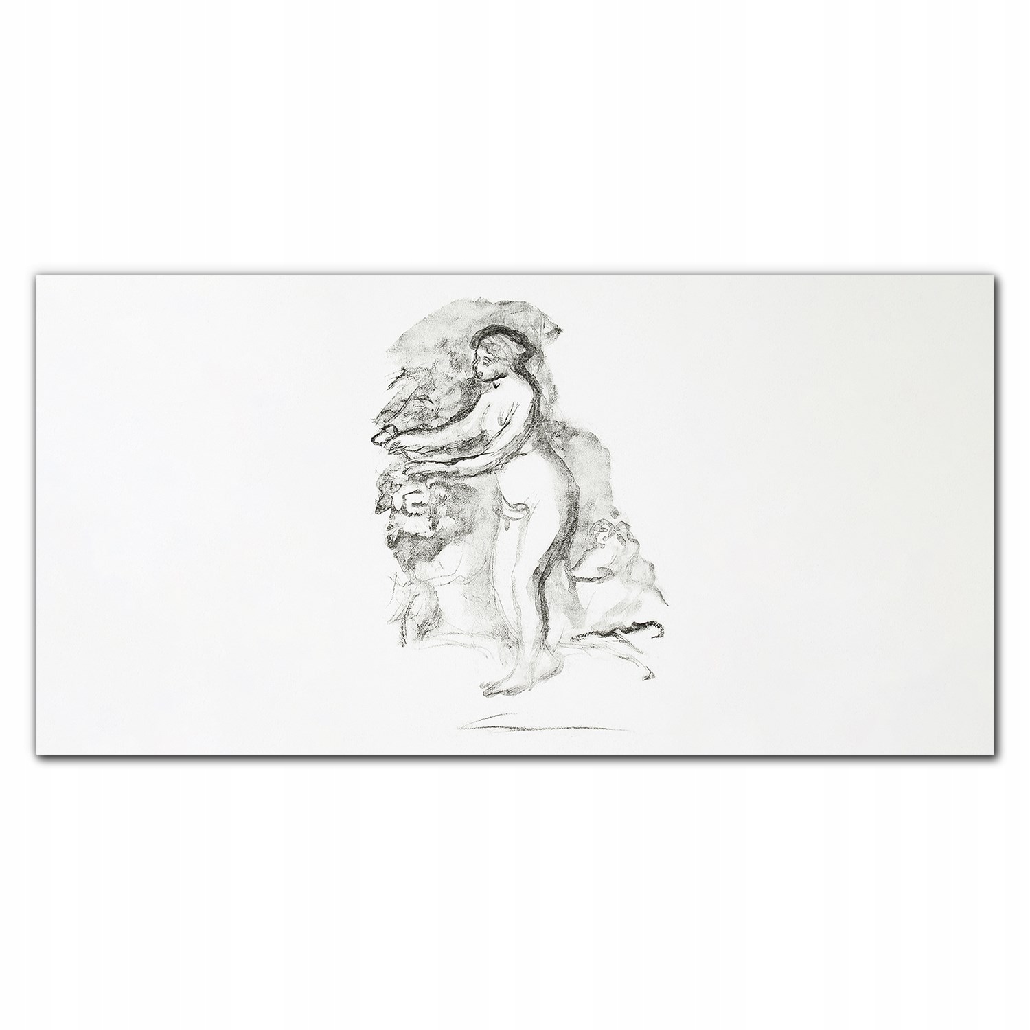 Obraz na stenu do obývačky plátno Náčrt 140x70 cm