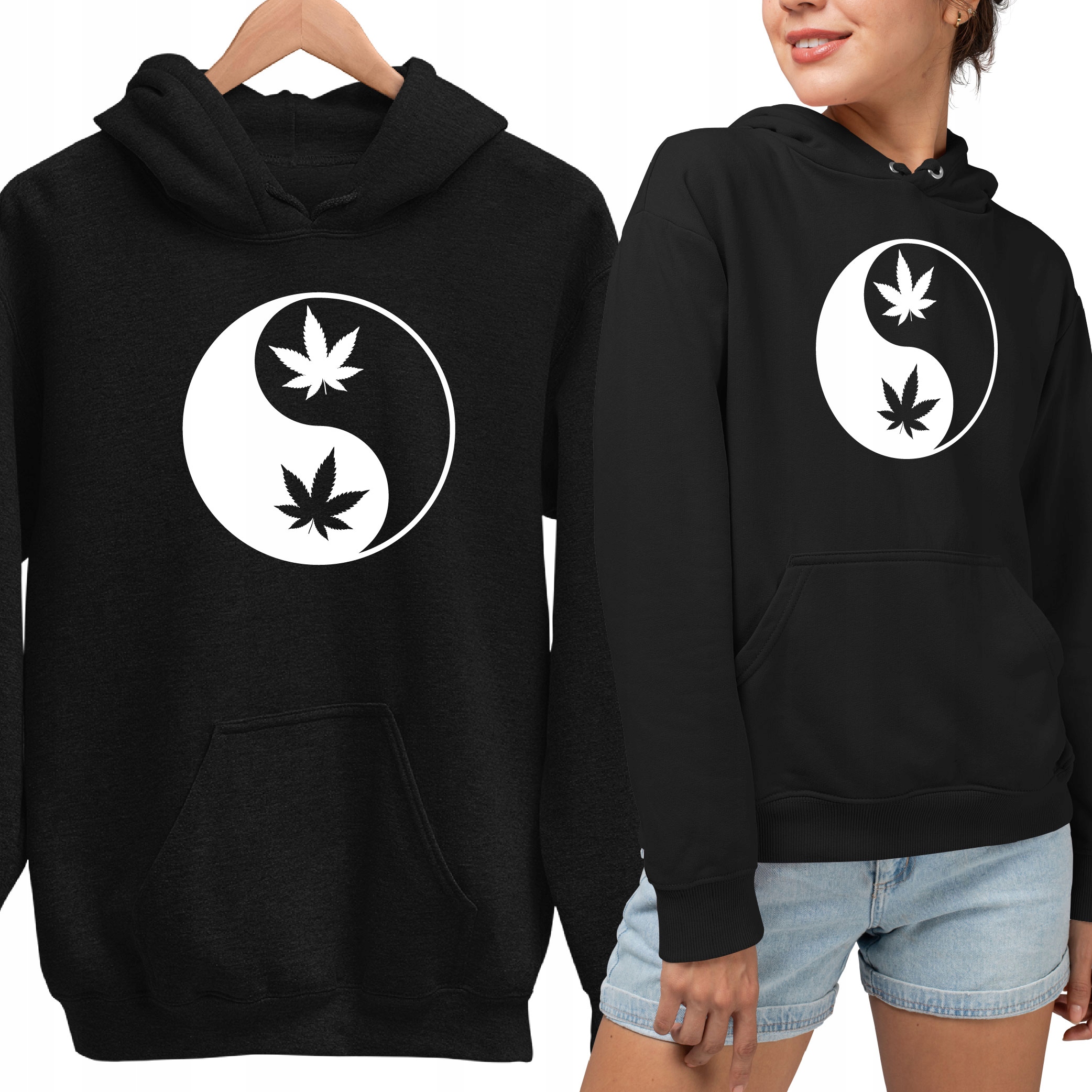 

Bluza Z Kapturem Marichuana Yin Yang Jaranie Marys