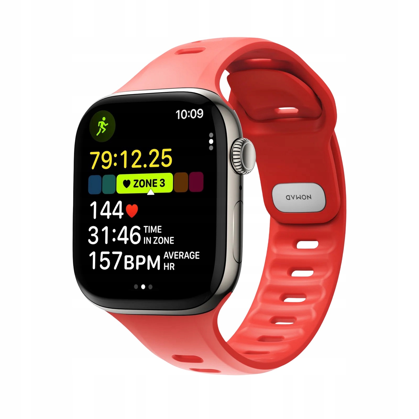 Pasek do Apple Watch 45mm/46mm Sportowy Nomad Tempo Band, Wytrzymały Fkm