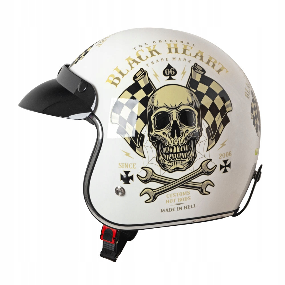 Kask motocyklowy otwarty chopper W-TEC matowy XXL Rozmiar XXL