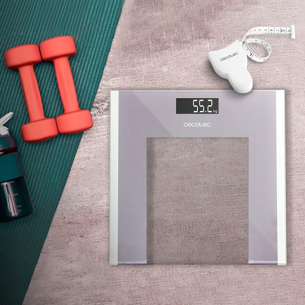 CECOTEC DUŻA WAGA ŁAZIENKOWA 300X300 MM DESIGN Z HARTOWANEGO SZKŁA — miniatura 6