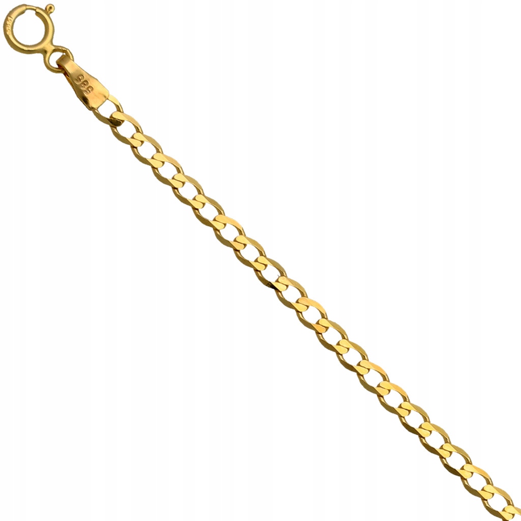 Łańcuszek złoty pancerka 40cm 2.5mm złoto pr.585