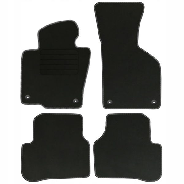

Vw Passat B7 Dywaniki welur czarne Std stopery