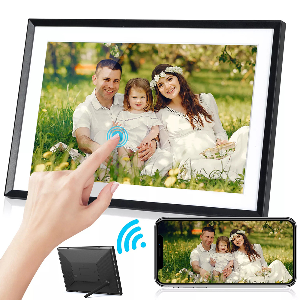 Digitální Rámeček Na Fotografie 10,1" Wifi Dotykový Displej Pamětní Album 32GB