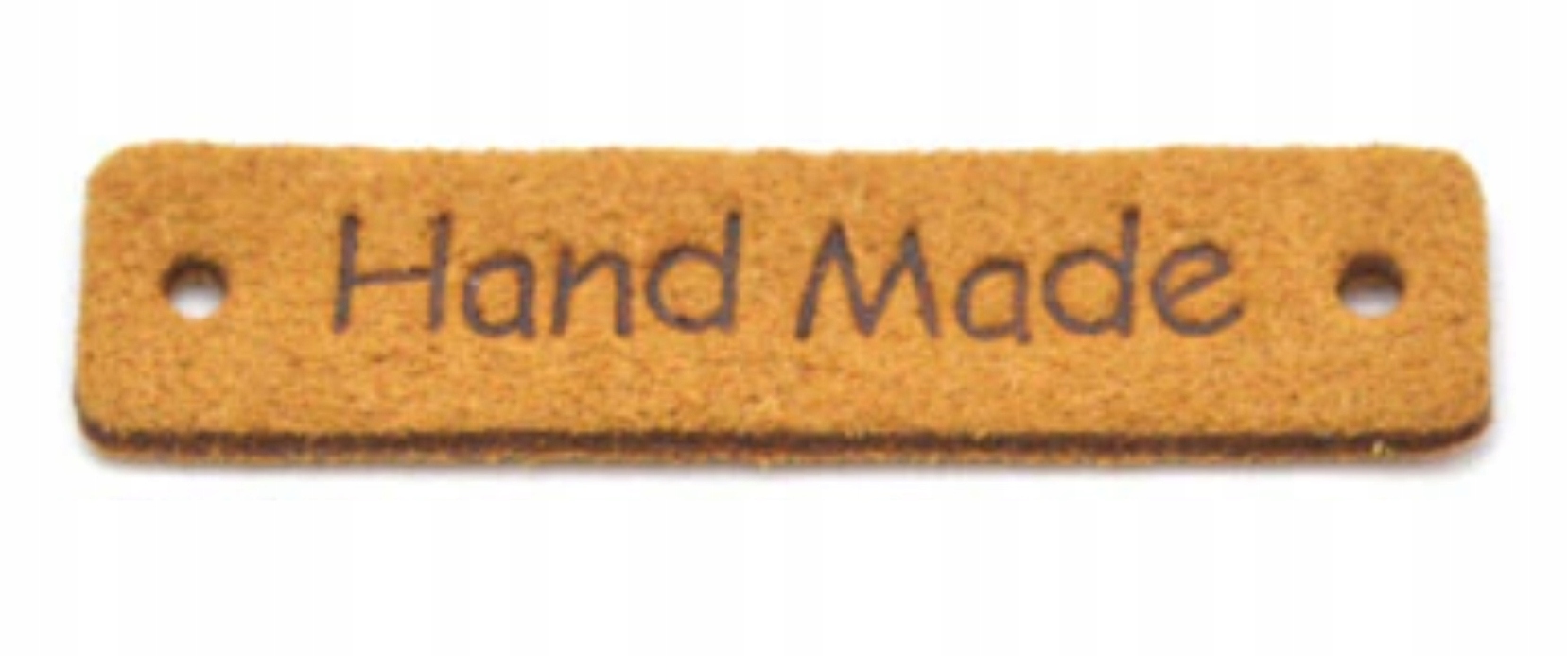 Metka naszywka Handmade zamszowa 42x10 mm M113