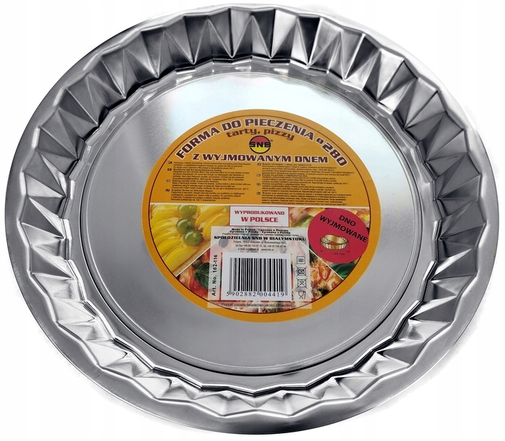 SNB - Blacha - Forma do pieczenia tarty pizzy - z wyjmowanym dnem - Ø 28 cm Marka SNB