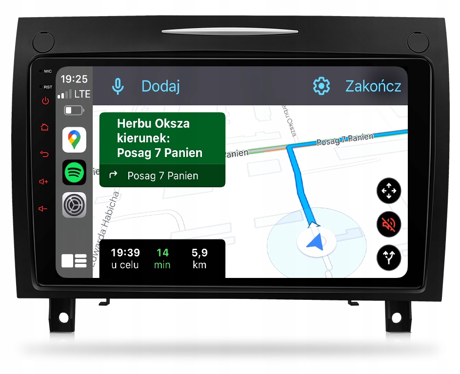 Mercedes Slk R171 Navigační Rádio Android Apple Carplay 8 GB/128 Gb Dsp